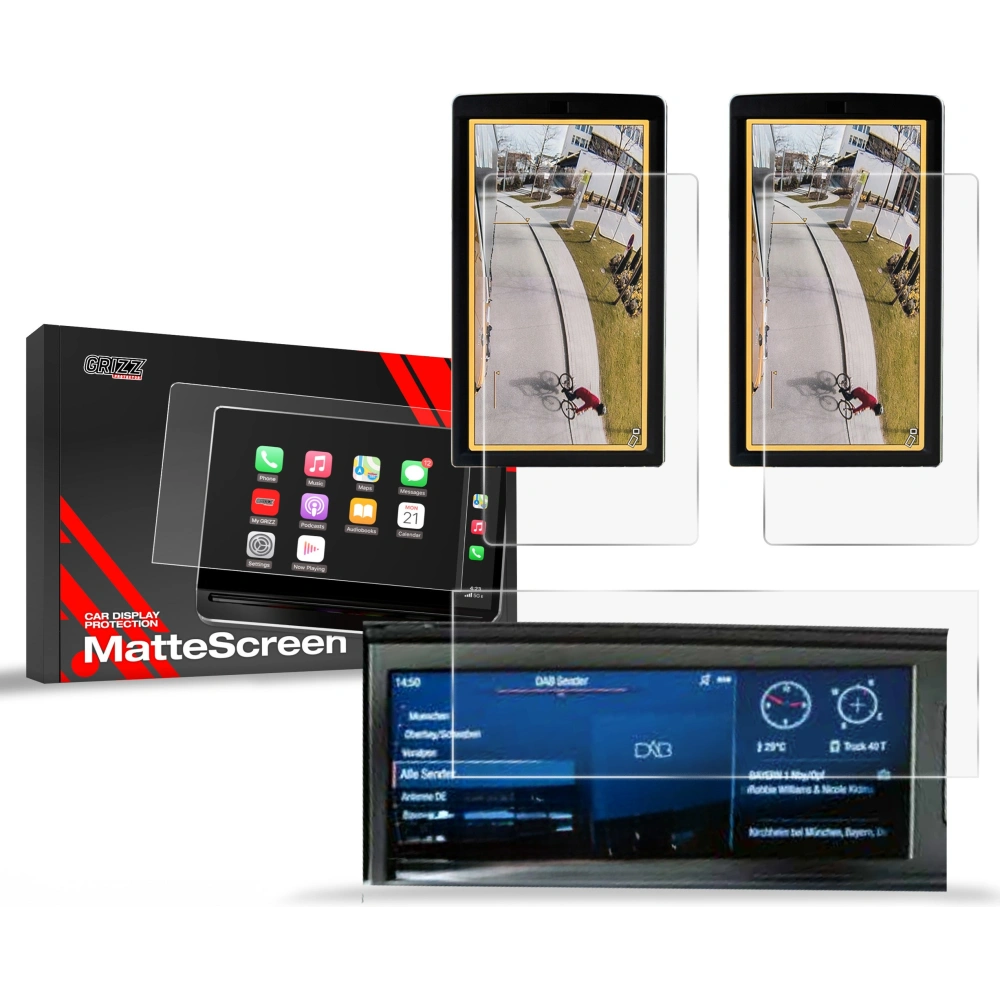 Hurtownia GSM - Matt fólia GrizzGlass CarDisplay védelem MAN TGL 12,3" [3w1] - GRZ9393 - {ean13} - Hurt