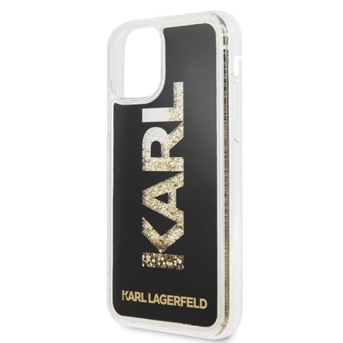 Karl Lagerfeld KLHCN61KAGBK iPhone 11 czarny/black Karl logo Glitter