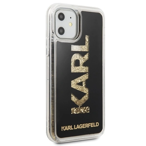 Karl Lagerfeld KLHCN61KAGBK iPhone 11 czarny/black Karl logo Glitter