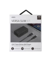 Hurtownia GSM - UNIQ Ład. siec. Versa Slim USB-C PD 18W + kabel USB-C na USB-C czarny/charcoal black (LITHOS Collective) - UNIQ136BLK - {ean13} - Hurt