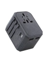 Hurtownia GSM - UNIQ Ład. siec. Voyage World Adapter 33W + 2xUSB + PD 18W + QC 3.0 szary/charcoal grey (LITHOS Collective) - UNIQ137GRY - {ean13} - Hurt