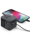 Hurtownia GSM - UNIQ Ład. siec. Voyage World Adapter 33W + 2xUSB + PD 18W + QC 3.0 szary/charcoal grey (LITHOS Collective) - UNIQ137GRY - {ean13} - Hurt