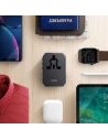 Hurtownia GSM - UNIQ Ład. siec. Voyage World Adapter 33W + 2xUSB + PD 18W + QC 3.0 szary/charcoal grey (LITHOS Collective) - UNIQ137GRY - {ean13} - Hurt