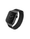 Pasek UNIQ Dante Apple Watch 4/5/6/7/SE/8/9/10 40/41/42mm Oțel inoxidabil negru/midnight black
