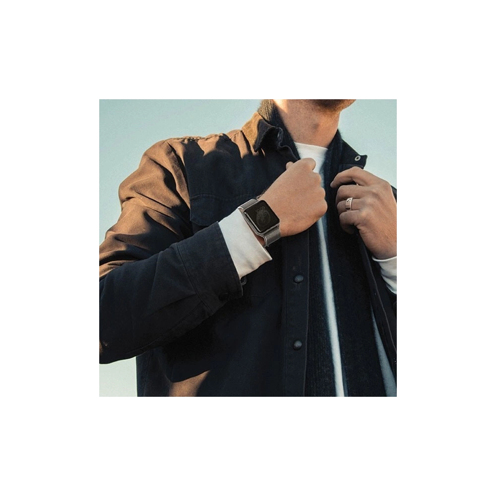 Wholesale UNIQ Dante strap for Apple Watch 4/5/6/7/SE/8/9/10 40/41/42mm Stainless Steel black/midnight black - UNIQ138BLK - {ean13} - Hurt