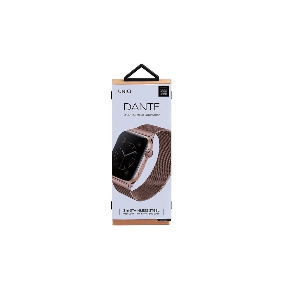 Hurtownia GSM - Pasek UNIQ Dante Apple Watch 4/5/6/7/SE/8/9/10 40/41/42mm Oțel inoxidabil roz aurie/rose gold - UNIQ139ROSEGLD - {ean13} - Hurt