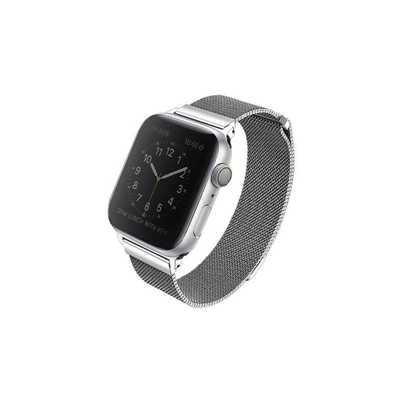Uniq Distributor - 8886463669686 - UNIQ140SILVER - UNIQ Dante Apple Watch Series 4 40MM Stainless Steel sterling silver - B2B homescreen