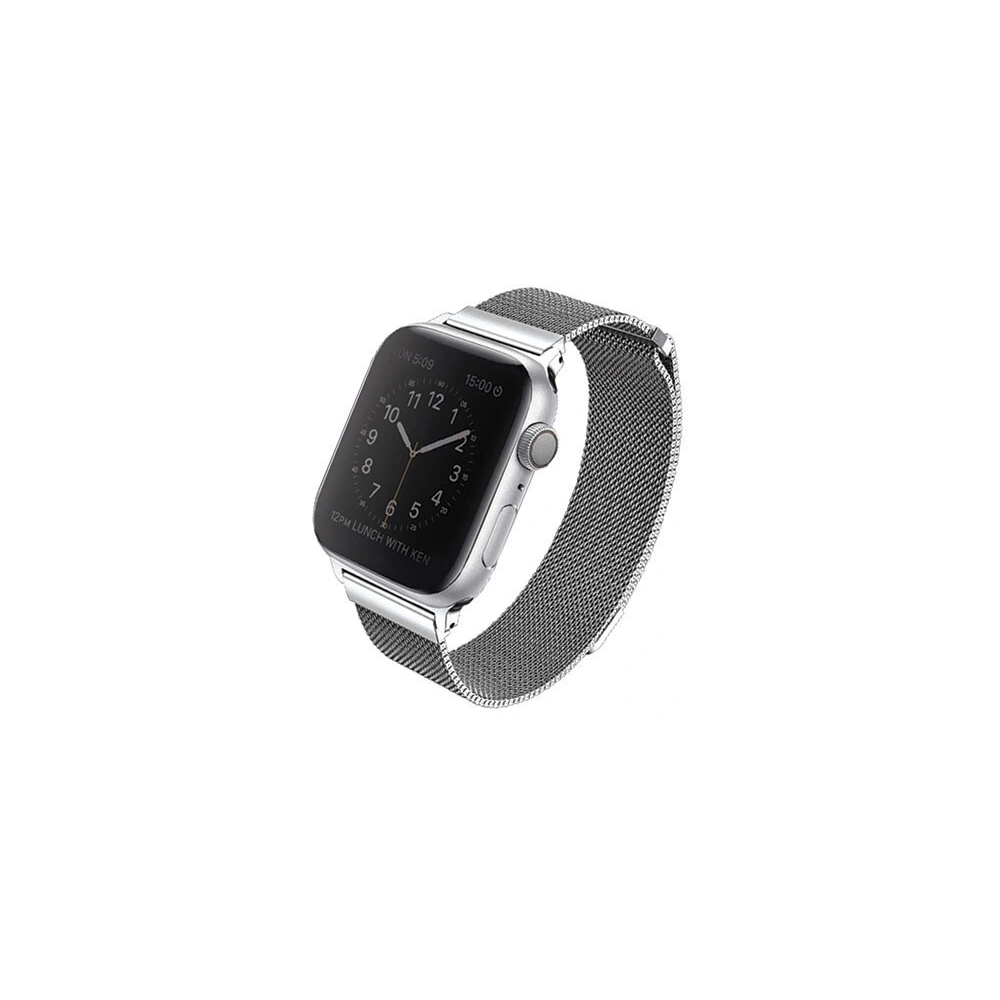 Wholesale UNIQ Dante strap Apple Watch 4/5/6/7/SE/8/9/10 40/41/42mm Stainless Steel silver/sterling silver - UNIQ140SILVER - {ean13} - Hurt