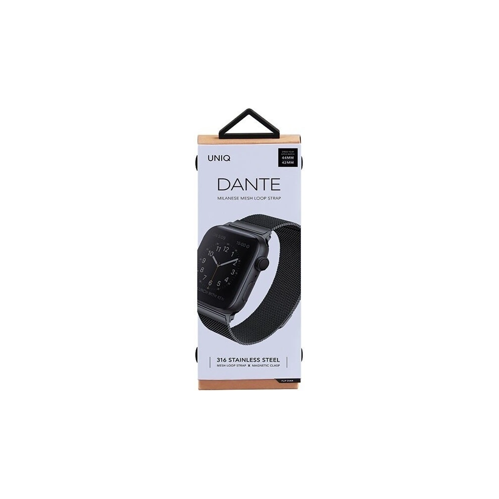 Hurtownia GSM - Pásky UNIQ Dante Apple Watch 4/5/6/7/SE/8/9/Ultra 44/45/49mm Nerezová ocel černý/midnight black - UNIQ141BLK - {ean13} - Hurt