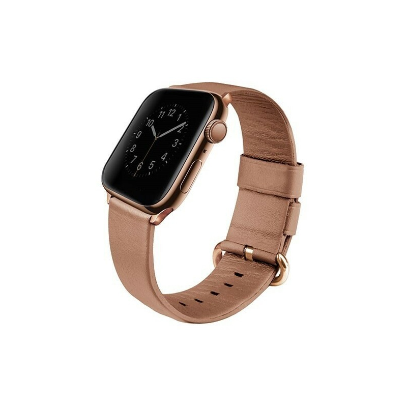 Uniq Distributor - 8886463667804 - UNIQ145CORALPINK - UNIQ Mondain Apple Watch Series 4 40MM Genuine Leather coral pink - B2B homescreen
