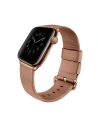 Pasek UNIQ Mondain Apple Watch 4/5/6/7/SE/8/9/10 40/41/42mm Genuine Leather różowy/coral pink