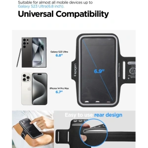 Wholesale Spigen A703 Dynamic Shield Armband 6.9" Black - SPN3391 - {ean13} - Hurt