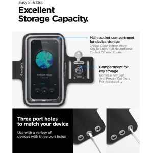 Hurtownia GSM - Karptartó tok Spigen A703 Dynamic Shield Armband 6.9" Fekete - SPN3391 - {ean13} - Hurt