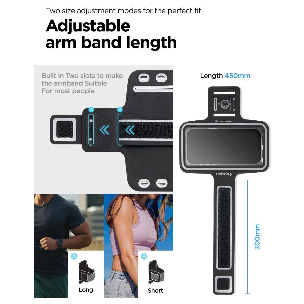 Wholesale Spigen A703 Dynamic Shield Armband 6.9" Black - SPN3391 - {ean13} - Hurt
