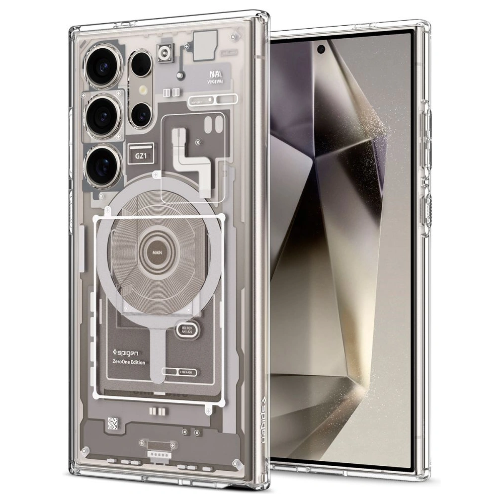 Case Spigen Ultra Hybrid OneTap Ring MagSafe Samsung Galaxy S24 Ultra Zero One Natur Titanium