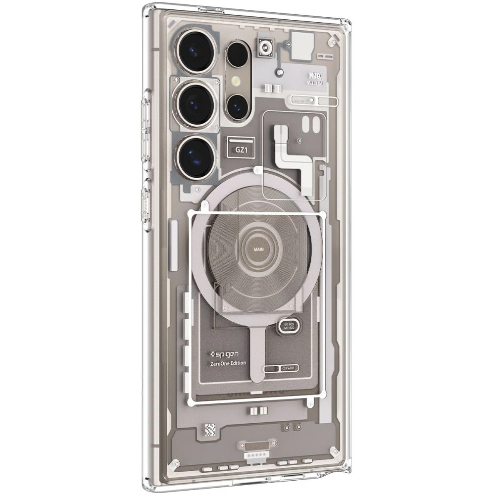 Case Spigen Ultra Hybrid OneTap Ring MagSafe Samsung Galaxy S24 Ultra Zero One Natur Titanium