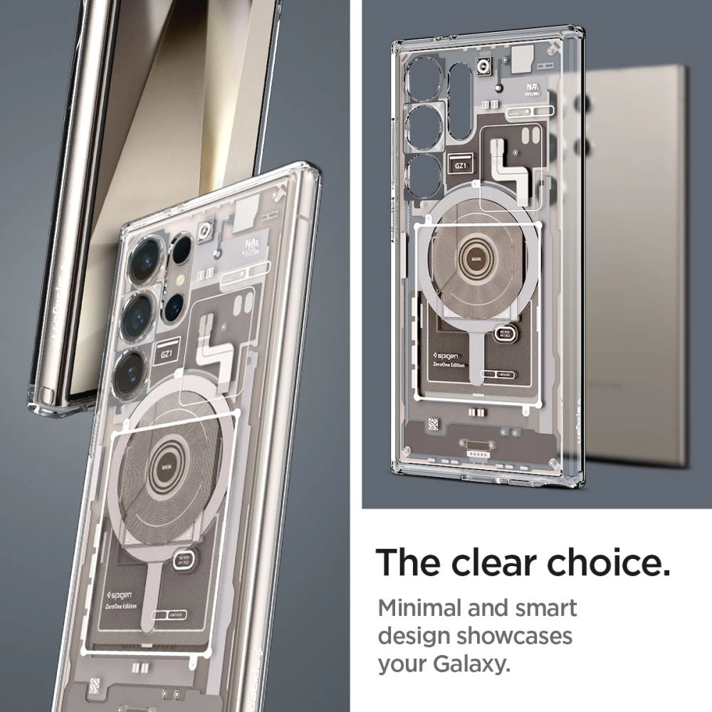 Case Spigen Ultra Hybrid OneTap Ring MagSafe Samsung Galaxy S24 Ultra Zero One Natur Titanium