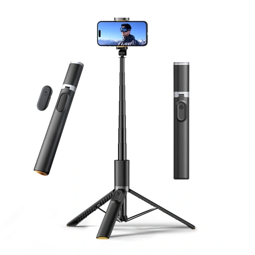 Kijek Tech-Protect L08s Bluetooth Selfie Stick Tripod Black