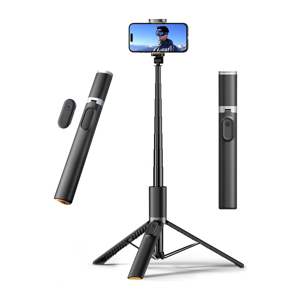 Hurtownia GSM - Kijek Tech-Protect L08s Bluetooth Selfie Bot Tripod Fekete - THP2779 - {ean13} - Hurt