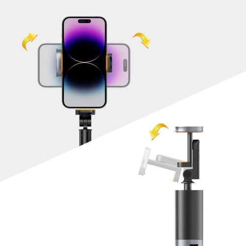 Kijek Tech-Protect L08s Bluetooth Selfie Stick Tripod Black