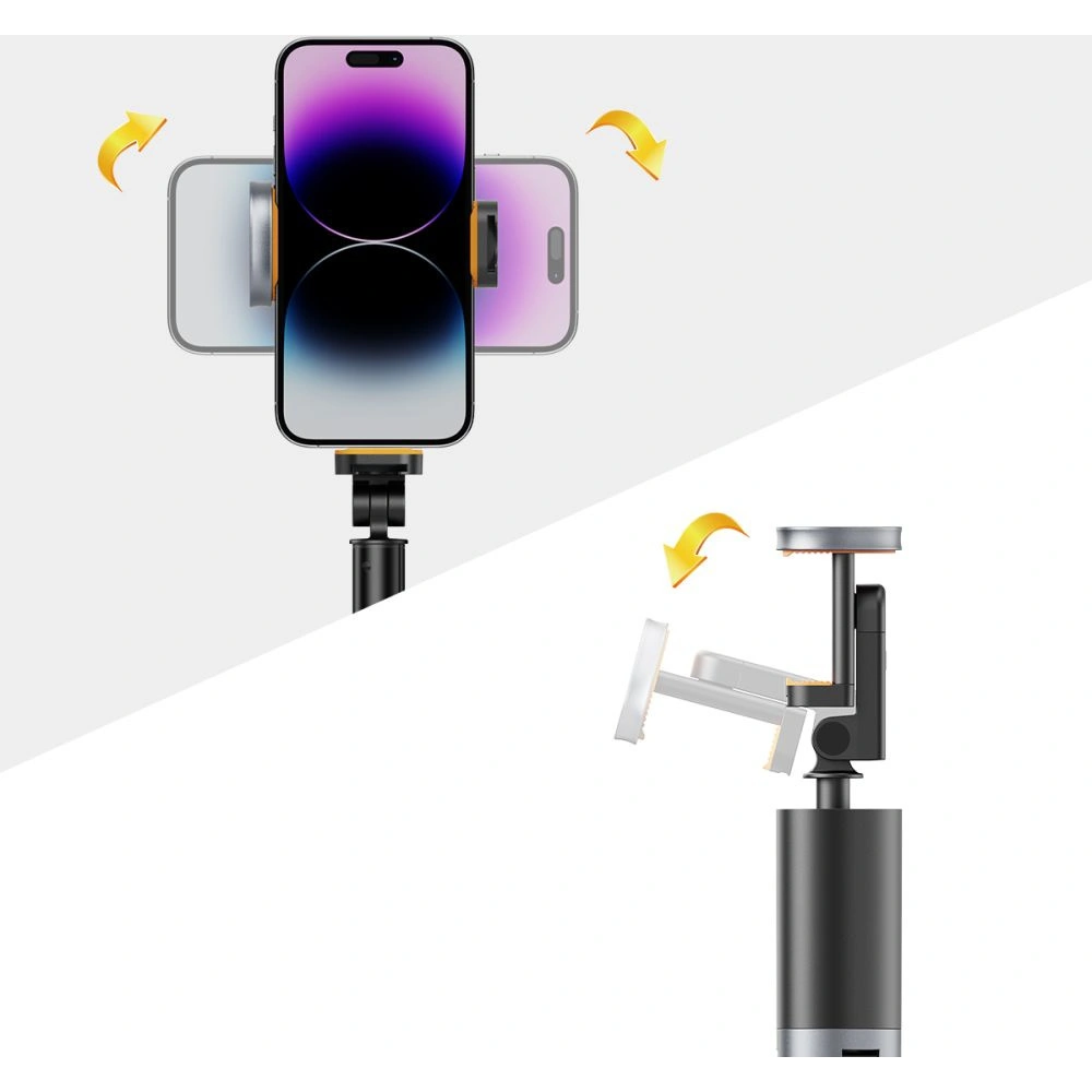 Hurtownia GSM - Kijek Tech-Protect L08s Bluetooth Selfie Bot Tripod Fekete - THP2779 - {ean13} - Hurt