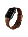 Pasek UNIQ Mondain Apple Watch 4/5/6/7/SE/8/9/Ultra 44/45/49mm Pravá kůže hnědá/sepia hnědá