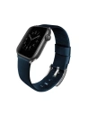 Pásek UNIQ Mondain Apple Watch 4/5/6/7/SE/8/9/Ultra 44/45/49mm pravá kůže modrý/královská modrá