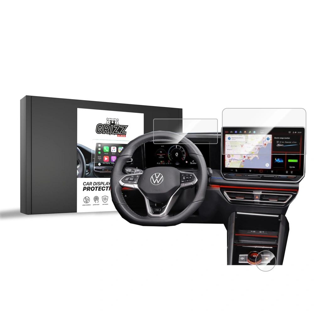 Hurtownia GSM - Cserép fólia GrizzGlass CarDisplay Protection Volkswagen VW Tiguan 3 13" 2024 [3w1] - GRZ9486 - {ean13} - Hurt