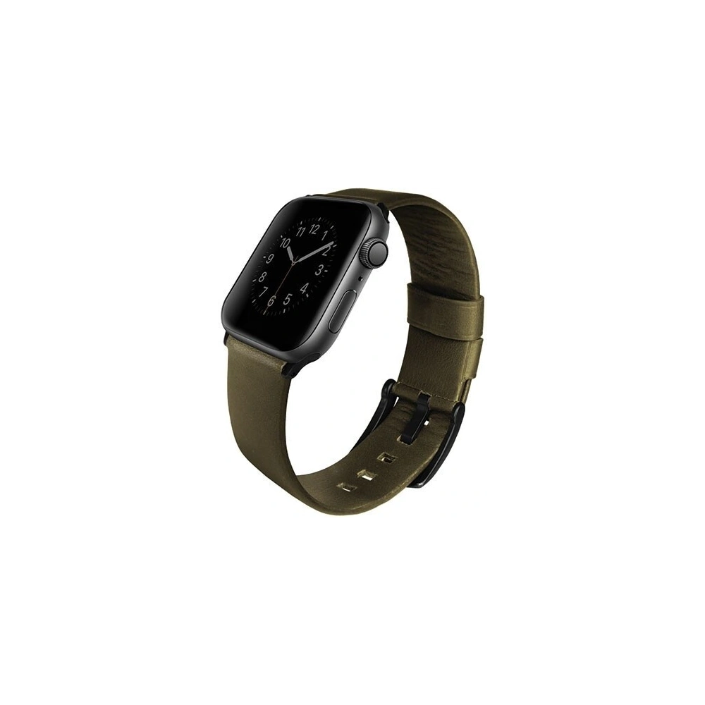 Hurtownia GSM - Pásky UNIQ Mondain Apple Watch 4/5/6/7/SE/8/9/Ultra 44/45/49mm pravá kůže olivová/olive - UNIQ150OLIVE - {ean13} - Hurt