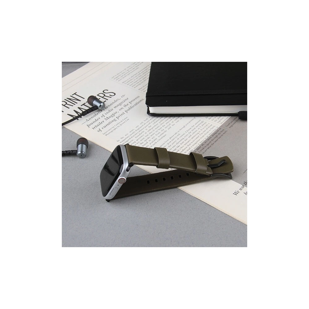 Hurtownia GSM - Pásky UNIQ Mondain Apple Watch 4/5/6/7/SE/8/9/Ultra 44/45/49mm pravá kůže olivová/olive - UNIQ150OLIVE - {ean13} - Hurt