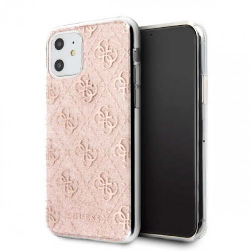Hurtownia Guess - 3700740469156 - GUE226PNK - Etui Guess GUHCN61PCU4GLPI Apple iPhone 11 różowy/pink hard case 4G Glitter - B2B homescreen