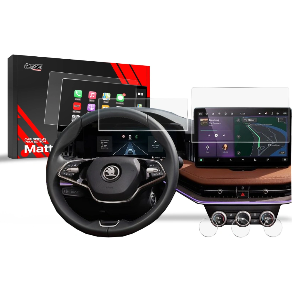 Hurtownia GSM - Matt fólia GrizzGlass CarDisplay védelem Skoda Kodiaq 2 13" 2024 [5w1] - GRZ9496 - {ean13} - Hurt
