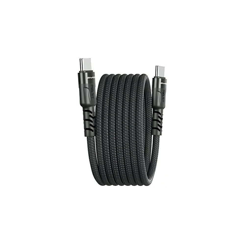 Hurtownia GSM - Magnetisches Kabel AWEI CL-166T USB-C / USB-C schwarz - AWEI185 - {ean13} - Hurt