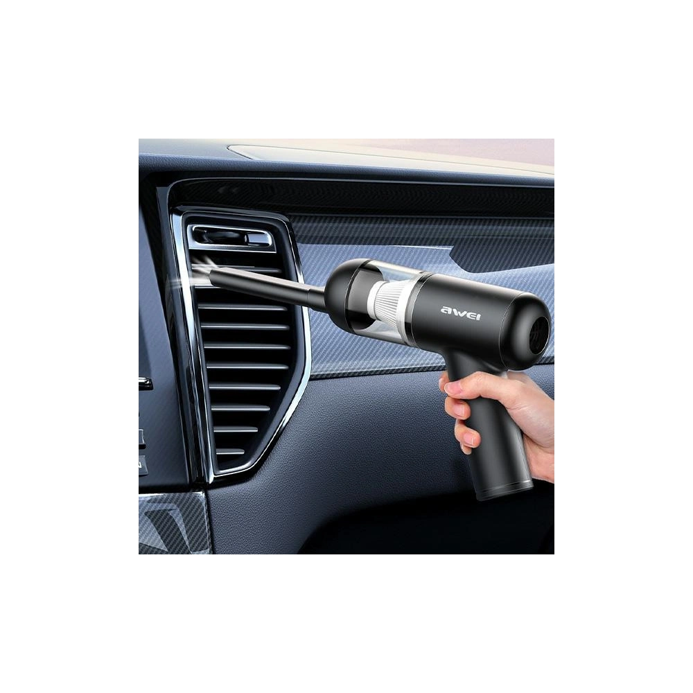 Hurtownia GSM - Mini aspirator fără fir AWEI V2 negru/black - AWEI186 - {ean13} - Hurt