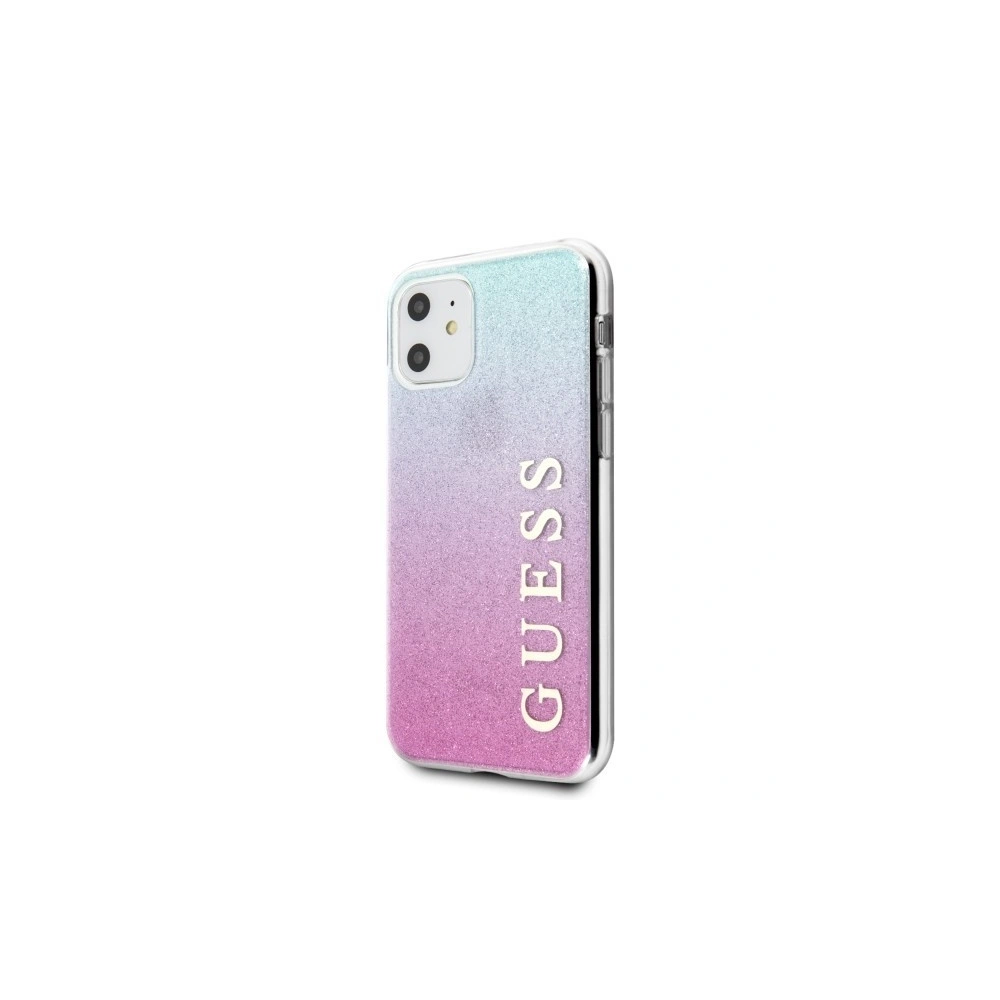 Hurtownia GSM - Etui Guess GUHCN61PCUGLPBL Apple iPhone 11 roz pink-blue/hard case Glitter Gradient - GUE228PNKBLU - {ean13} - Hurt