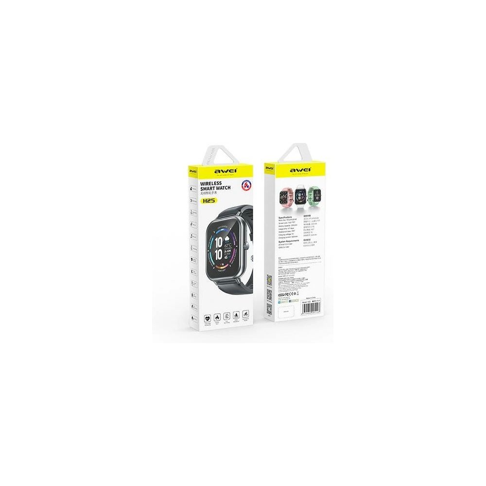 Hurtownia GSM - Smartwatch AWEI H25 1,83" IP67 negru/black - AWEI188 - {ean13} - Hurt
