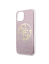 Wholesale Guess GUHCN61PCUGLPI iPhone 11 pink hard case 4G Circle Glitter - GUE229PNK - {ean13} - Hurt