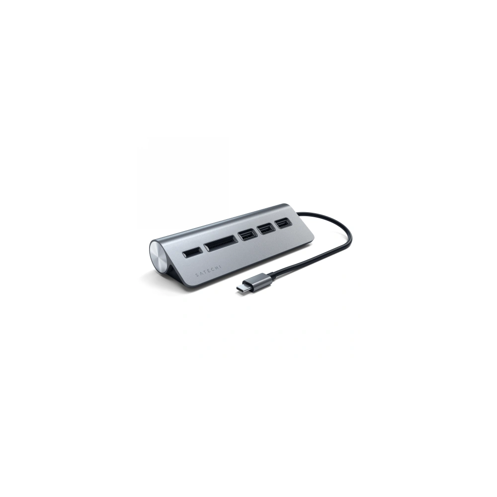 Wholesale Satechi Aluminium hub USB-C / 3xUSB-A, micro/SD space gray - STH114 - {ean13} - Hurt