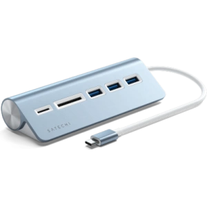 Hurtownia GSM - Adapter Satechi Alumínium USB-C hub / 3xUSB-A, micro/SD kék - STH115 - {ean13} - Hurt