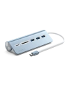 Adapter Satechi Alumínium USB-C hub / 3xUSB-A, micro/SD kék