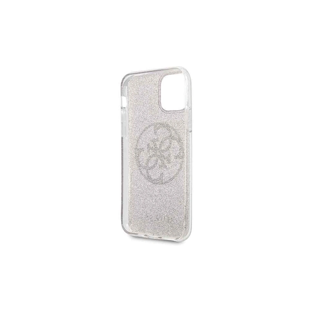 Wholesale Guess GUHCN61PCUGLPI iPhone 11 pink hard case 4G Circle Glitter - GUE229PNK - {ean13} - Hurt