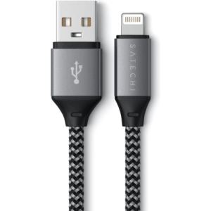 Hurtownia GSM - Cablu Satechi USB-A / Lightning 15W, 25cm space gray - STH117 - {ean13} - Hurt
