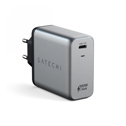 Hurtownia Satechi - 879961009359 - STH118 - Ładowarka sieciowa Satechi USB-C, 100W, PD, GaN space gray - B2B homescreen
