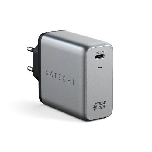 Ładowarka sieciowa Satechi USB-C, 100W, PD, GaN space gray
