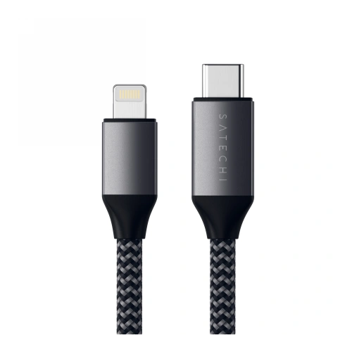 Kabel Satechi USB-C / Lightning 29W, 480Mbps, 1.8m space gray
