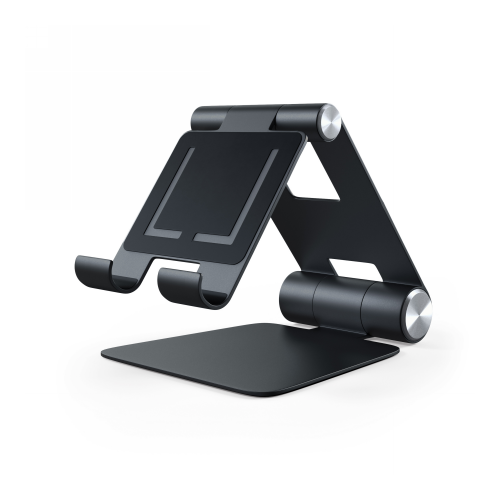 Satechi Distributor - 879961007348 - STH123 - Satechi R1 Aluminum Hinge Holder Foldable Stand Apple iPhone / iPad black - B2B homescreen