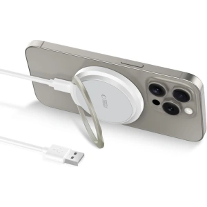 Hurtownia GSM - Vezeték nélküli töltő Tech-Protect QI15W-A33 Magnetic MagSafe Vezeték nélküli Töltő Fehér - THP2787 - {ean13} - Hurt