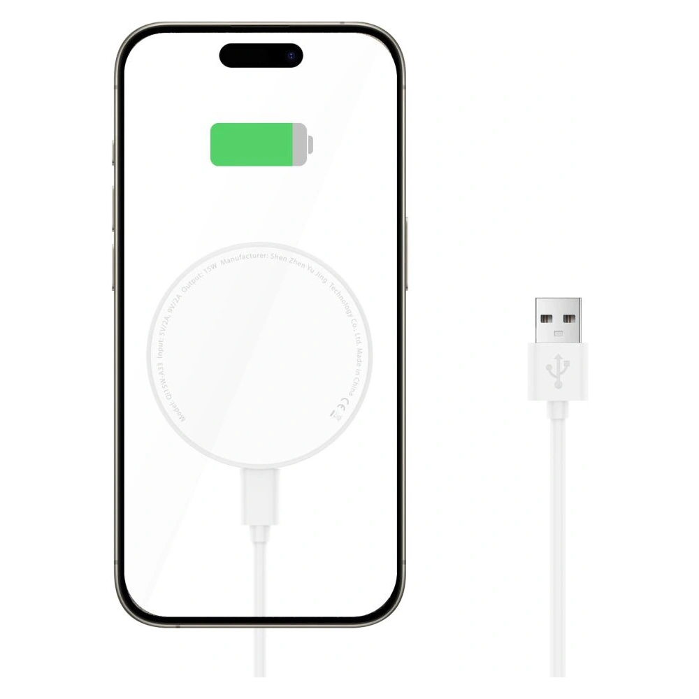 Hurtownia GSM - Bezdrátová nabíječka Tech-Protect QI15W-A33 Magnetic MagSafe Wireless Charger White - THP2787 - {ean13} - Hurt