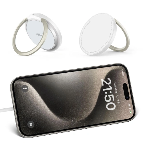 Ładowarka bezprzewodowa Tech-Protect QI15W-A33 Magnetic MagSafe Wireless Charger White