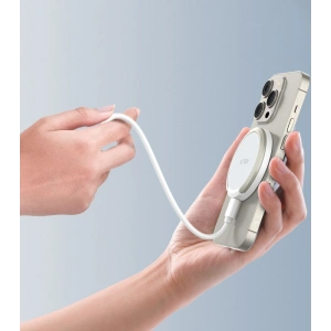Hurtownia GSM - Vezeték nélküli töltő Tech-Protect QI15W-A33 Magnetic MagSafe Vezeték nélküli Töltő Fehér - THP2787 - {ean13} - Hurt